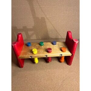 Vintage Playskool Pounding Bench 1950s era